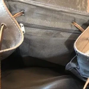 Hand Crafted ⚜️ Hand Forged Leather & Alpaca Wool Embroidered Back Pack Hand Crafted | Bags | Hand Crafted Hand Forged Leather  main image 4